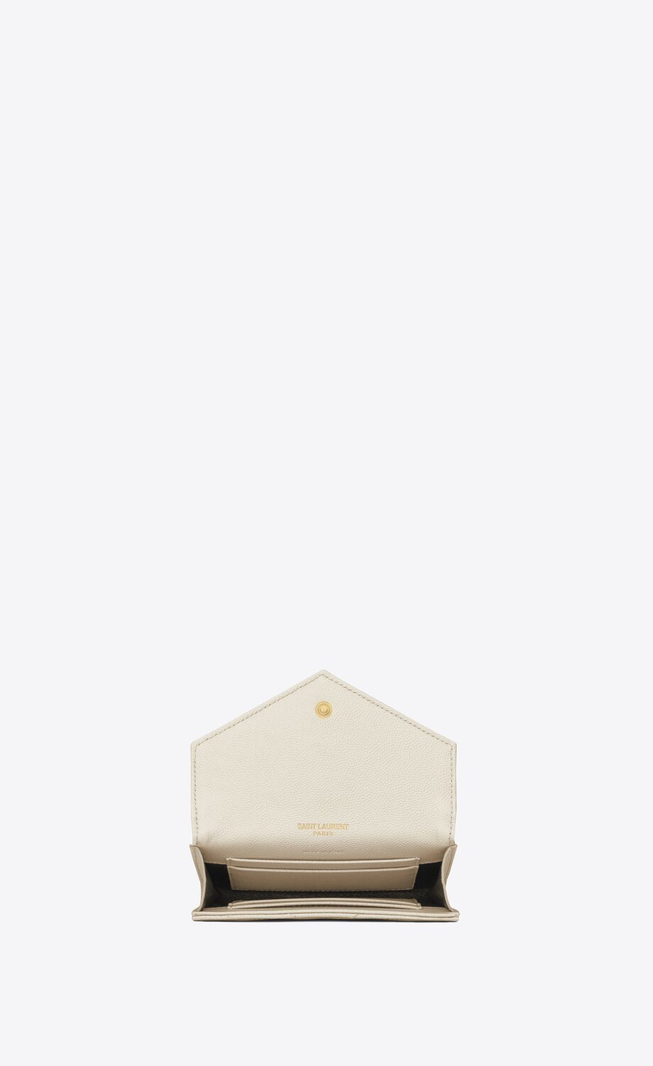 CASSANDRE MATELASSÉ SMALL ENVELOPE WALLET IN GRAIN DE POUDRE EMBOSSED LEATHER